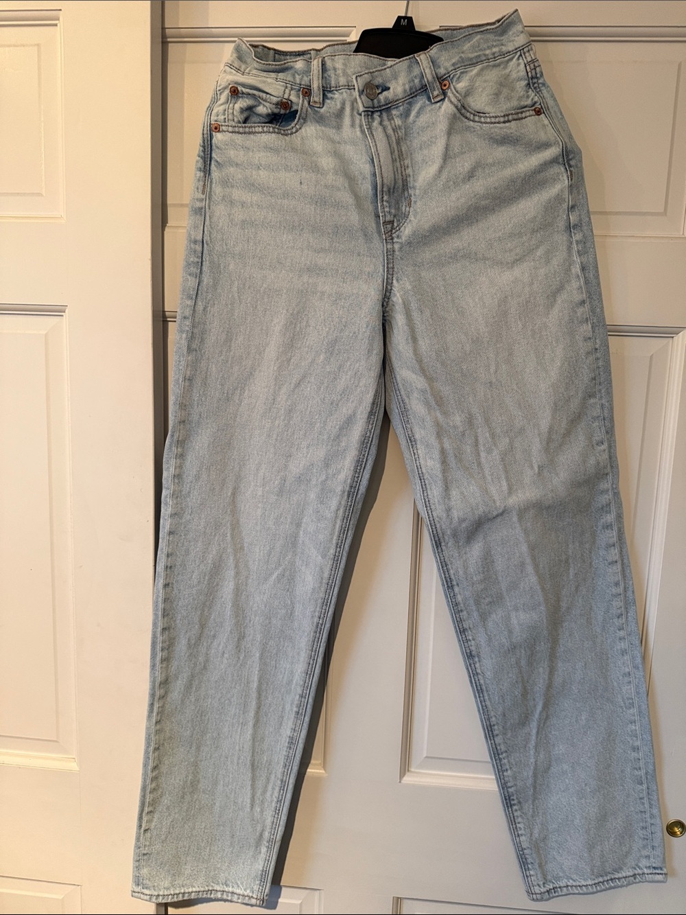 American Eagle Outfitters Light Blue Straight-Leg Jeans